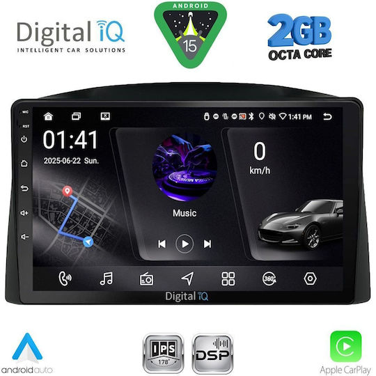 Digital IQ Car Audio System for Jeep Grand Cherokee 2005-2007 (Bluetooth/USB/WiFi/GPS/Apple-Carplay/Android-Auto) with Touch Screen 10"