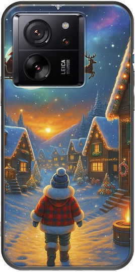 Santa Über Dorf Xiaomi 13T Pro 5G Schwarze TPU Schwarz Silikon