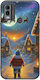 Santa Over Village Nokia C22 Black TPU Husa Telefon Silicon Neagră