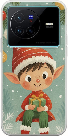 Smiling Elf Present Vivo X80 Flexible Tpu Διάφανη Σιλικόνη
