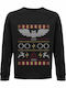 Sweatshirt Unisex Organic " Ugly Christmas Sweater Harry Potter Design " Black