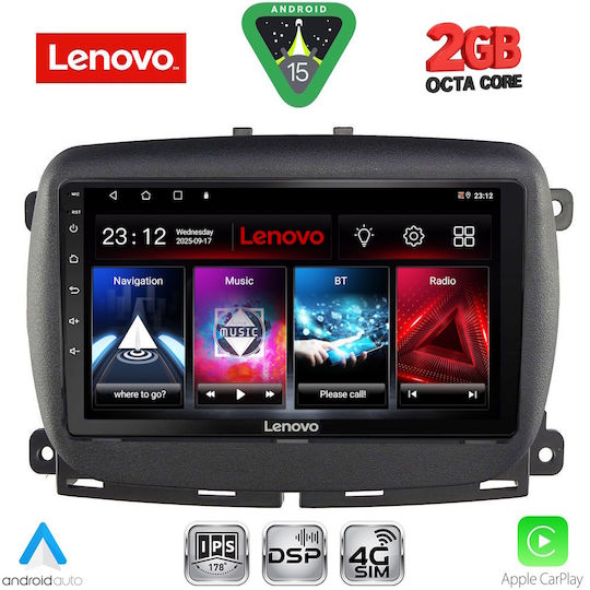 Lenovo Автомобилна Аудио Система (Блутут/USB/WiFi/GPS/Apple-Carplay/Android-Auto) с Тъчскрийн 9"