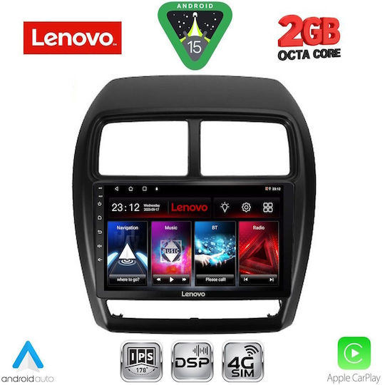 Lenovo Sistem Audio Auto pentru Mitsubishi Magazin online 2020-2023 (Bluetooth/USB/WiFi/GPS/Apple-Carplay/Android-Auto) cu Ecran Tactil 9"