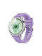 Silikonarmband Groove Muster Silber Schnalle Für Realme Watch S Starlight Lila