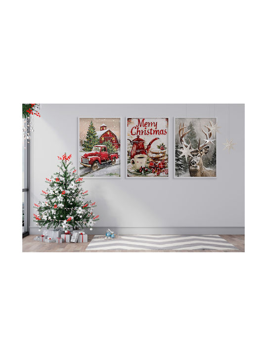 Paintings Tiles Living Room Christmas Holidays Christmas Tree Winter
