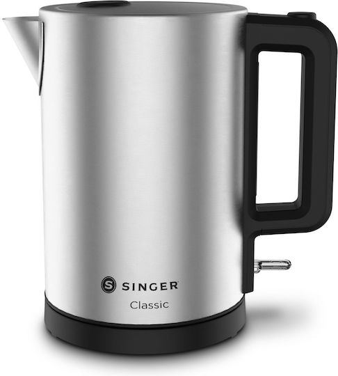 Singer Βραστήρας 1.7lt 2200W Ασημί
