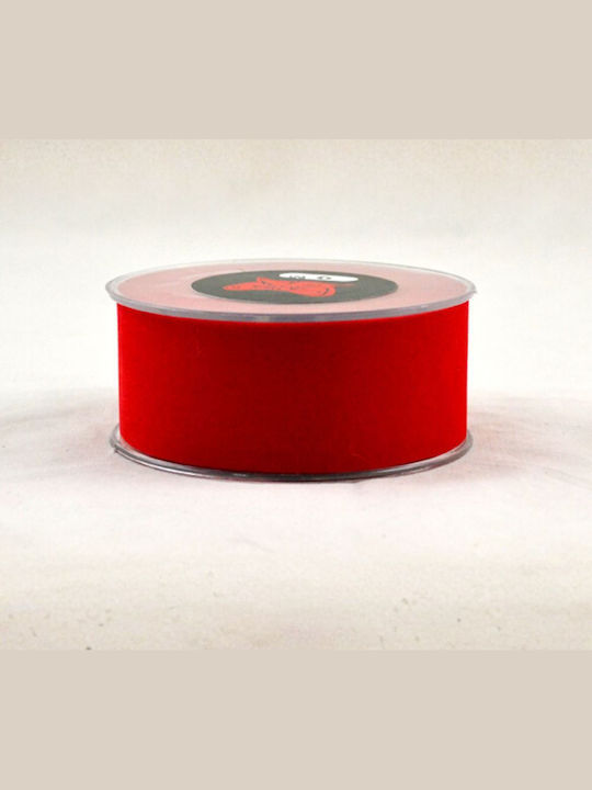Velours Farbband Einseitig Rote – 2,3cm x 9m 229.001.0228.07