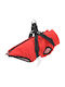 vidaXL Red Fleece / Waterproof Dog Coat Small