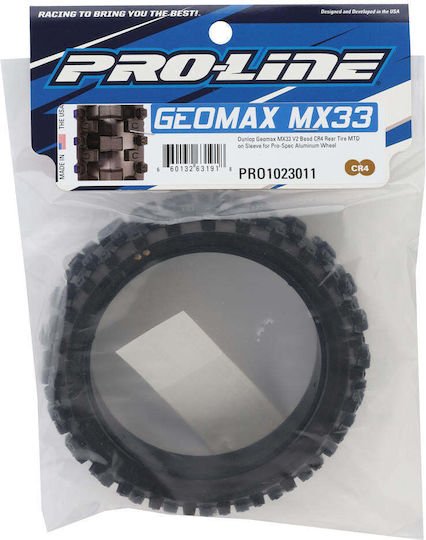 Pro-line 1/4 Dunlop Geomax Mx14 V2 Pre-mounted Motocross Rear Tire M2