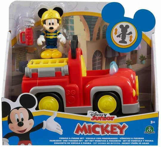 Disney Junior Mickey Mouse Fire Truck Vehicle Mickey Figure