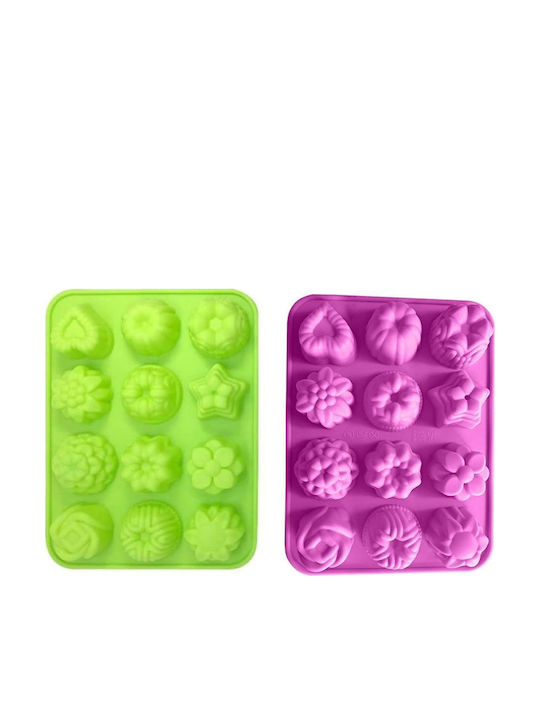 Formă de Patiserie pentru Cupcakes/Muffins din Silicon 20x15x2buc 2buc