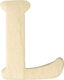 Wooden Latin Letters 4 Cm L