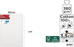 Leinwand Segeltuch Artix 50x60cm Höhe 3,5cm Holz 100% Baumwolle 380g/m² Mit Keilrahmen Pp99-5060
