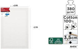 Leinwand Segeltuch Artix 50x100cm Maße 3,5cm Holz 100% Baumwolle 380g/m² Maße mit Keilrahmen Pp99-50100