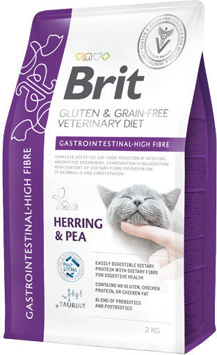 Brit Dry Food Grain-Free & Gluten-Free for Cats with Sensitive Gastrointestinal with Herring / Salmon / Chicken 2kg