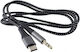 KLGO USB 2.0 Cable USB-C male - 3.5mm Μαύρο 1m AUX-3