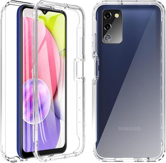 360 Full Cover Σιλικόνης Σετ με Τζαμάκι Διάφανο (Galaxy A03s)