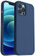 Umschlag Rückseite Kunststoff Blau (iPhone 12 / 12 Pro)