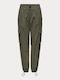 Damen Stoff Cargo Hose mit Gummizug Grape Leaf