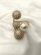 Ring with Pearls Gold Plated