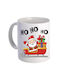 Keramiktasse Weiß 11oz Santa Ho Ho Ho