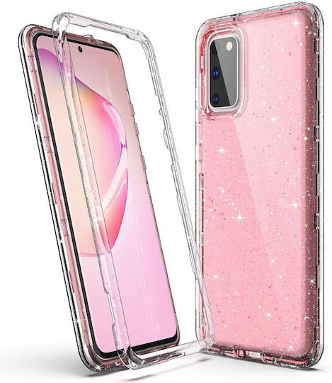 Калъф За Мобилен Телефон Jup 4742962 10-179 3 В 1 Блестящ Розов 6.3"