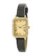Loisir Mannish Damen Uhr mit Schwarz Lederarmband