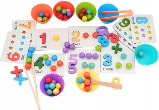 H&S Collection Montessori Joc Educațional de Cunoștințe din Lemn