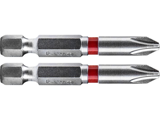 Set Biți Pentru Șurubelniță 2x50mm Fortum 4741212 S2