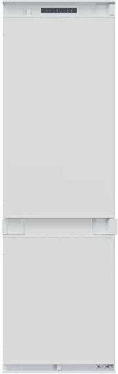 Candy Εντοιχιζόμενος Ψυγειοκαταψύκτης 268lt Υ177.2xΠ54xΒ55εκ. Λευκός CNBQL3518EV