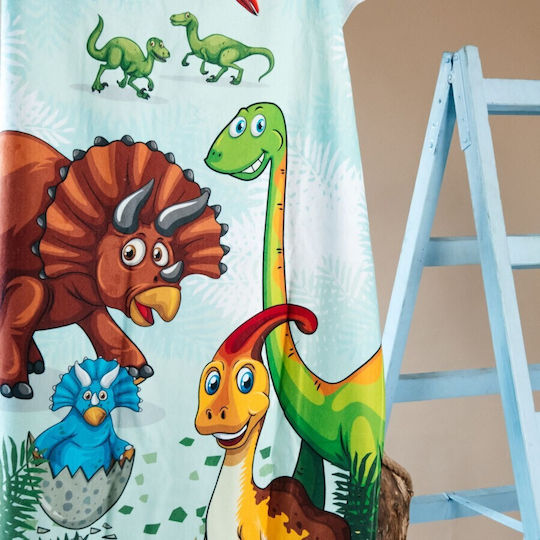 Carmel Kids' Beach Towel Double-Sided Dinosaurs 70x140cm