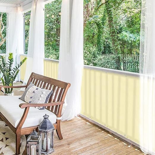 Balconio Ορθογώνιο Διαχωριστικό Σκίασης Κίτρινο 4m 165gr/m²