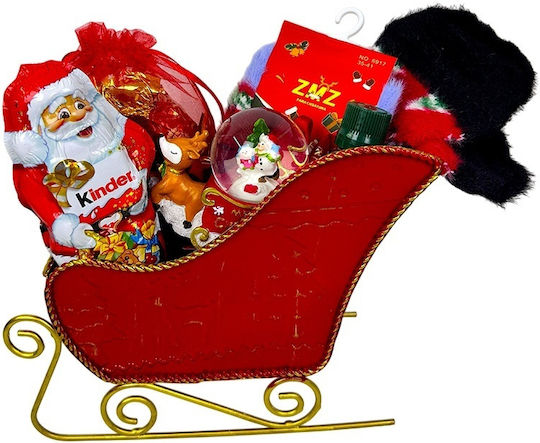 Pachet De Bucurie De Crăciun Sanie Decorativă Umplută Cu Bomboane Ornament Decorativ Șosete Tematice Uleiuri Parfumate Aroma Land Moș Crăciun Kinder
