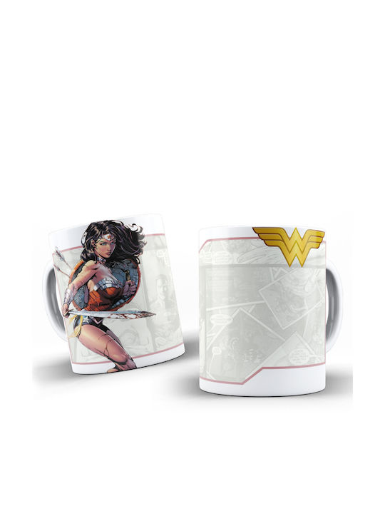 Cană Ceramică Albă 330ml Wonder Woman Dp5738