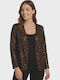 Floria Women's Blazer Brown with Sequins