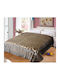 Kraft World Velvet Blanket Double 220x240cm Mocha BLNKT-EMMOD-Mocha