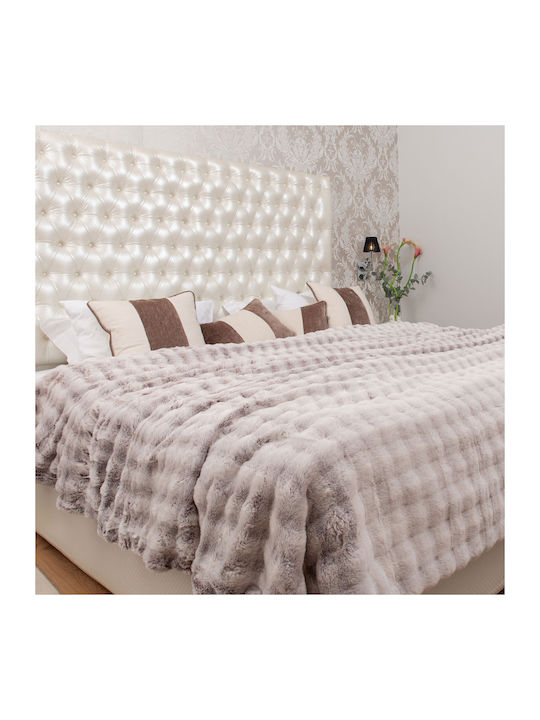 Kraft World Sherpa Decke Übergröße 220x240cm Dunkelbraun RABBIT-Dunkelbraun