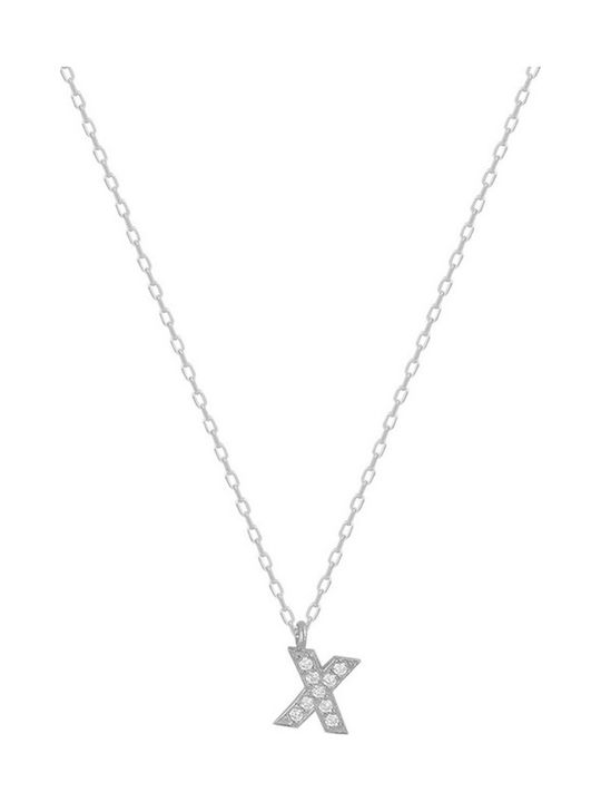 Papoulidis Jewellery Halskette Monogramm aus Silber