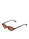 Meller Meller Damen Sonnenbrillen mit Braun Horn umrandetem Rahmen und Braun Polarisiertem Glas