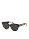Replay Women's Sunglasses with Brown Tartaruga Plastic Frame and Gray Lens