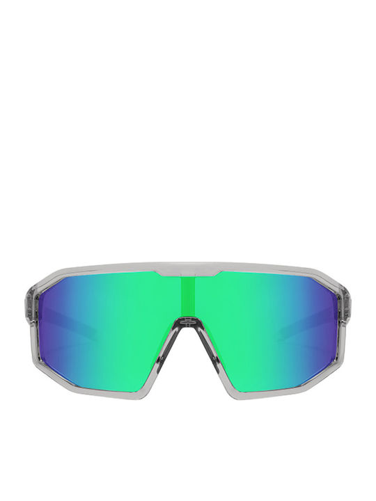 Unisex Sunglasses with Gray Plastic Frame and M...
