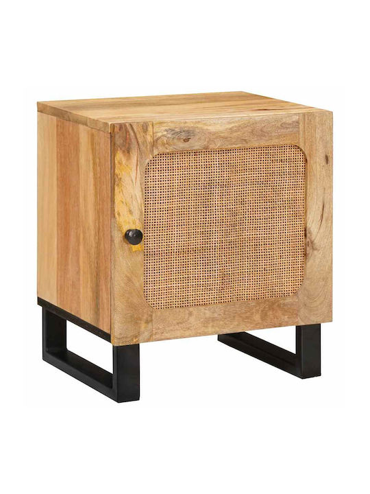 vidaXL Bedside Table Solid Mango Wood 40x33.5x46cm