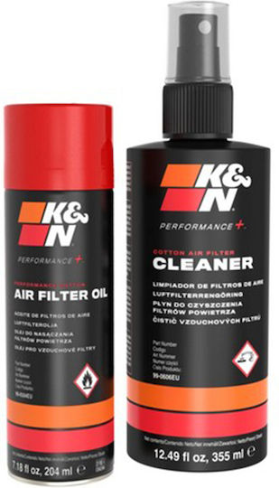 K&N Filterpflege Service Kit Aerosol Reinigungs- & Schmiermittel-Set für Luftfilter Motorräder 355ml