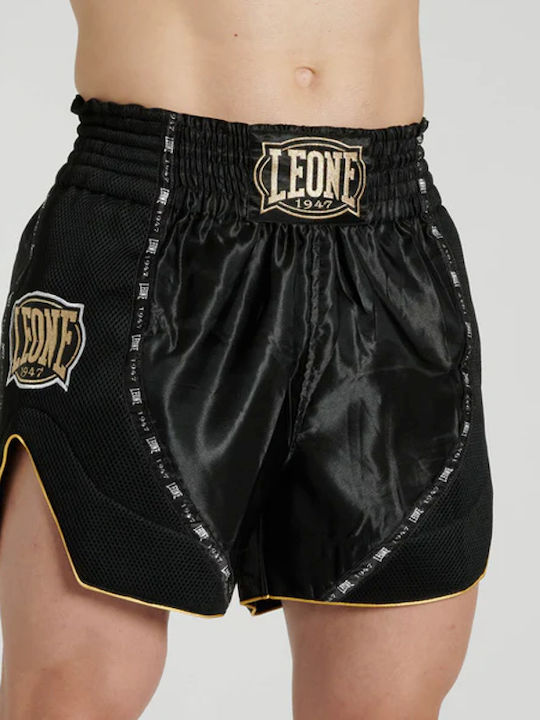 Leone Classic Thai Kick Fight Boxing Shorts Black