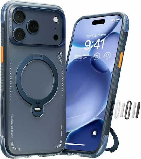 Torras Ostand Q3 Air Back Cover Μπλε (iPhone 18 Pro / 17 Pro)