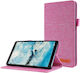 Horizontal Flip TPU Back Cover Pink Lenovo Tab M7