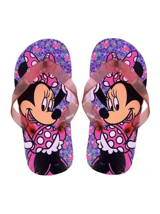 Șlapi pentru copii Flip Flops Minnie Roz Minnie Mouse