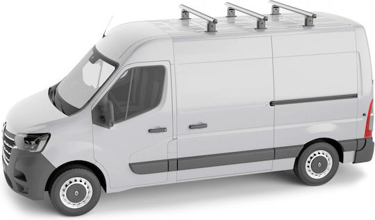 Menabo Roof Bars Aluminum 165cm. 2010> (with Roof Rack Legs) Silver