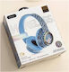 Gjby CA-059 Bluetooth Wireless Over Ear Headphones Blue
