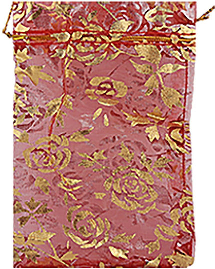 Justnote Stoff Beutel für Geschenke Burgundy 12x9cm. 100Stück